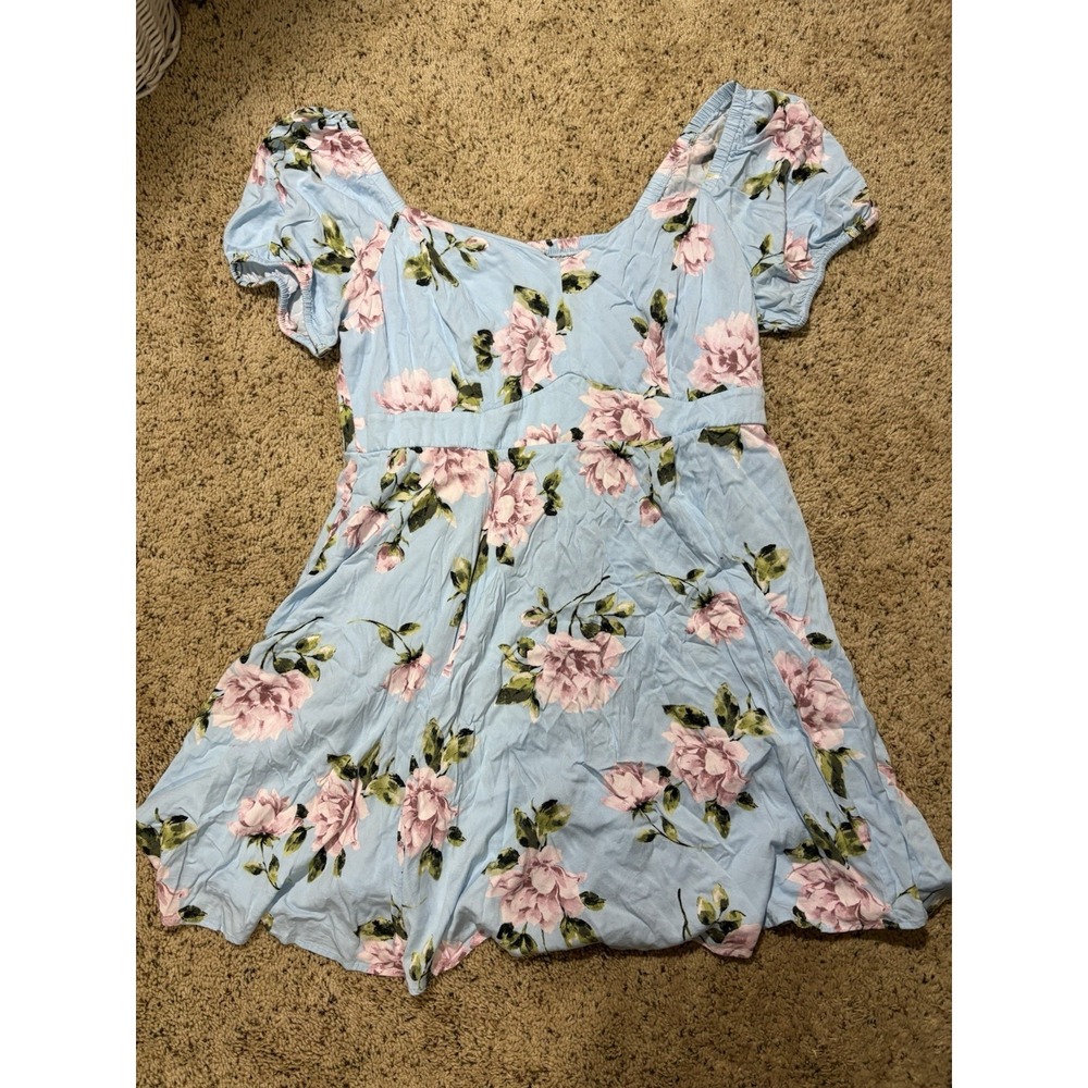 Torrid Blue Floral Women's Dress Size 1‎
